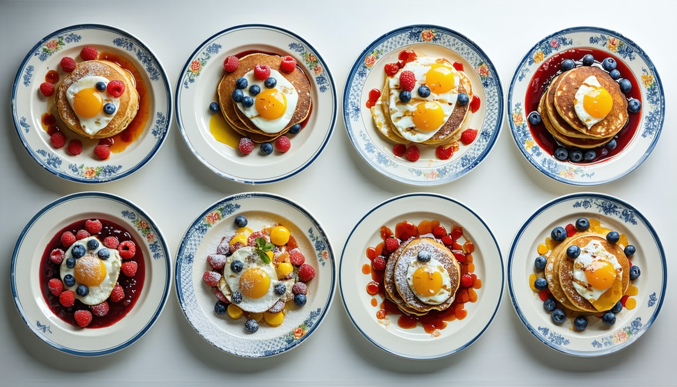 A variety of breakfast dishes served at Millie's Pancake Haus